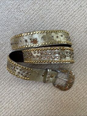 Jose Luis Gold Horse Hair Embellished Belt